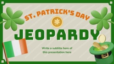 Jeopardy de San Patricio Ilustrado en 3D