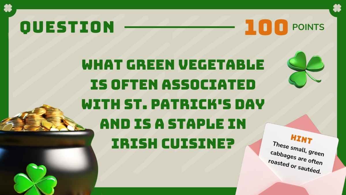 3D Illustrated St. Patrick's Day Jeopardy - slide 6