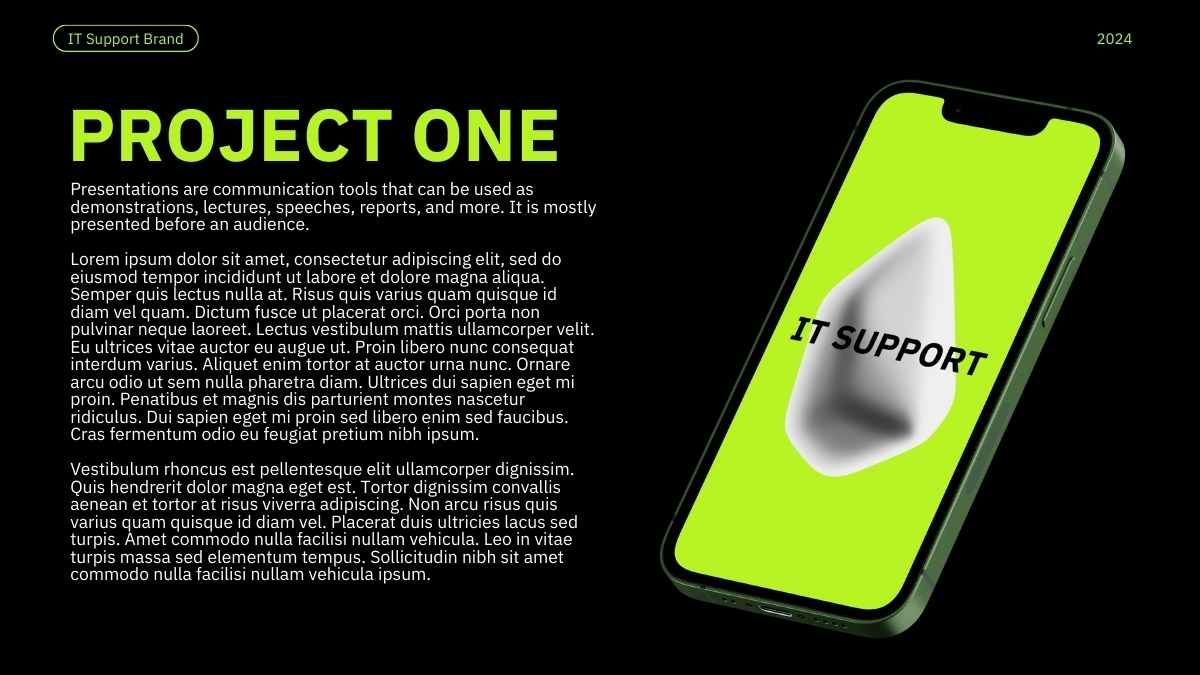 Green IT Support Company Brand Slides - slide 13