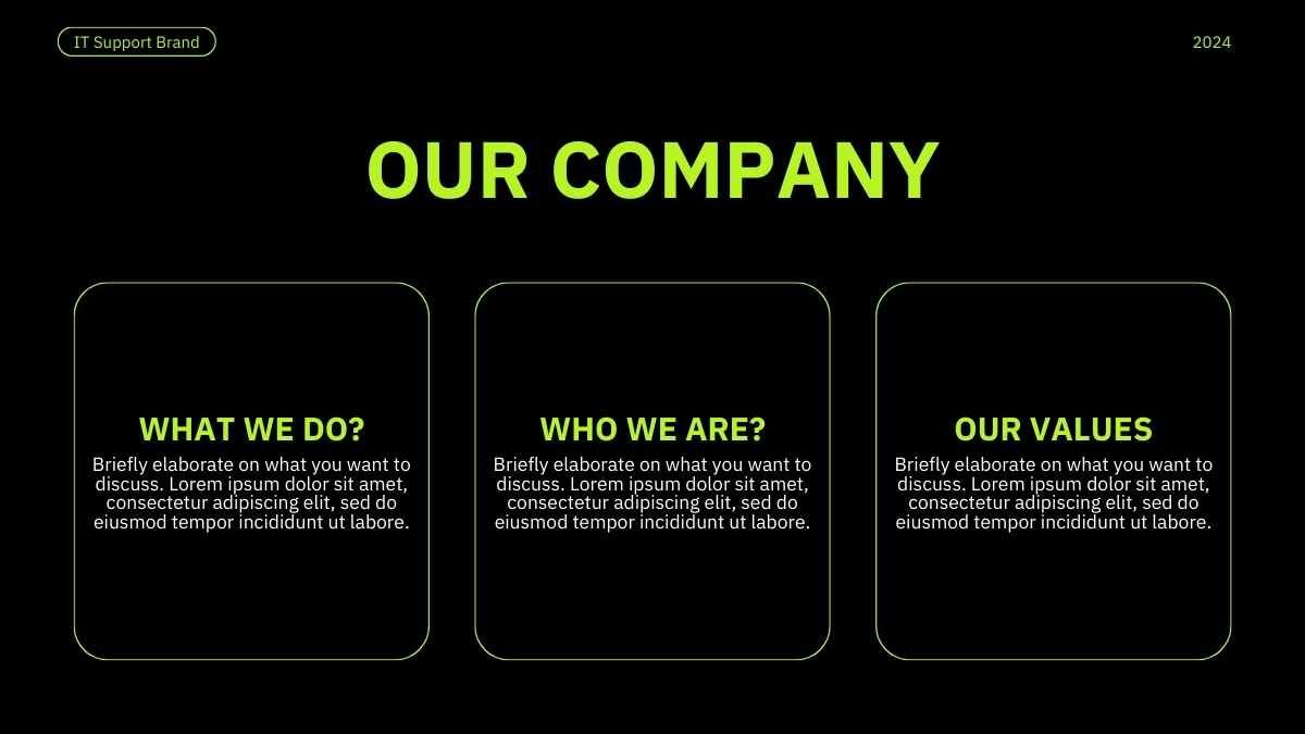 Green IT Support Company Brand Slides - diapositiva 5