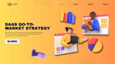 Slides Carnival Google Slides and PowerPoint Template 3D SaaS Go To Market Strategy Slides 1