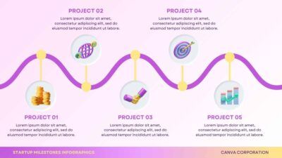 3D Startup Milestones Infographics