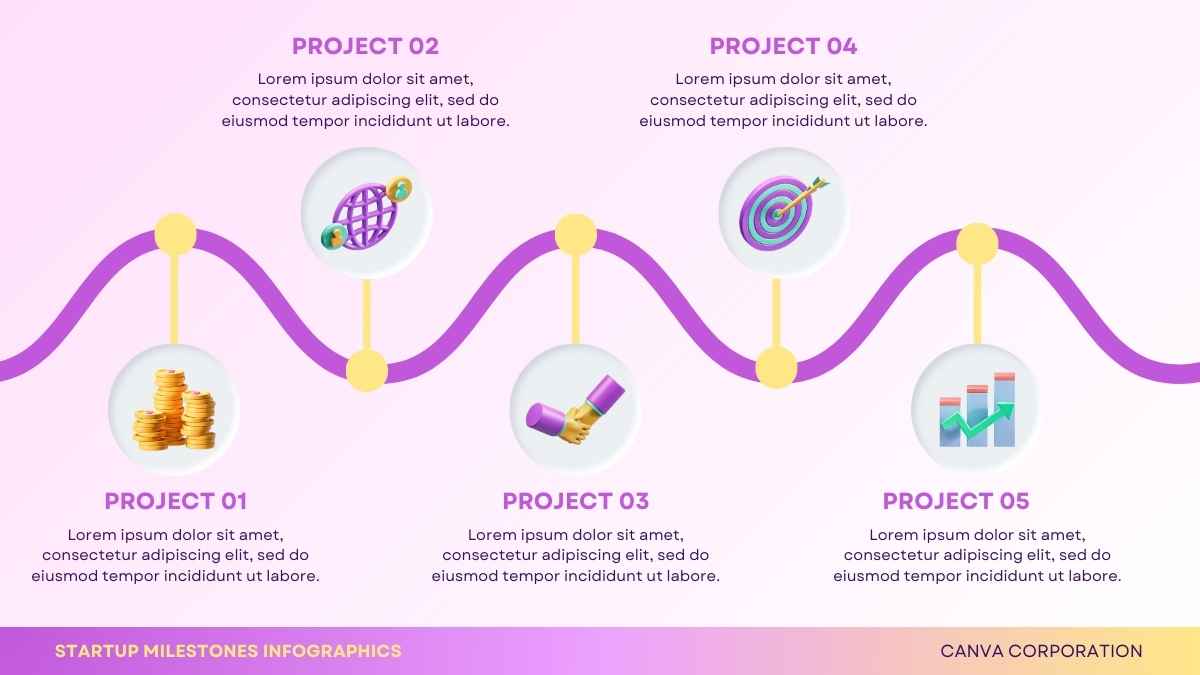 Infografis Milestone Startup 3D - slide 2