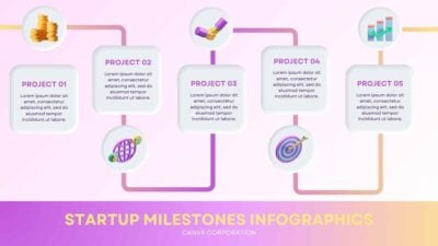 3D Startup Milestones Infographics