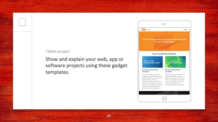 Red Creative Slides - slide 21