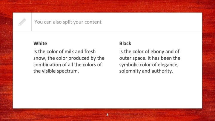 Red Creative Slides - slide 8