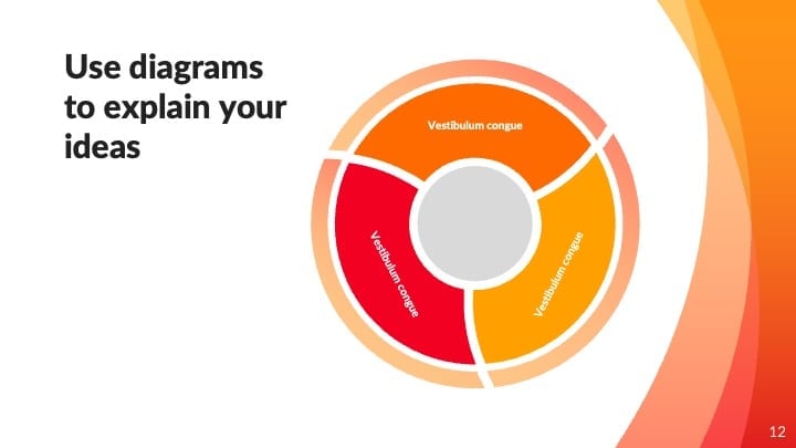 Red Orange Dynamic Waves Slides - slide 12