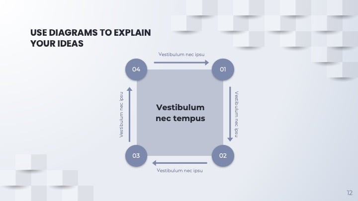 Geometric White Business Slides - slide 12