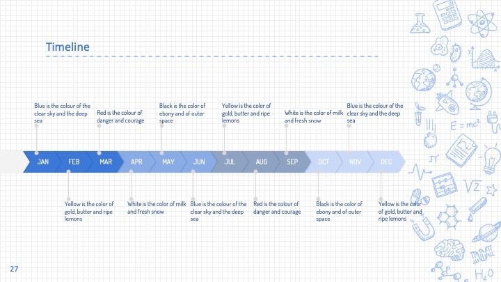 Plantilla para presentación con dibujos de ciencia - diapositiva 27