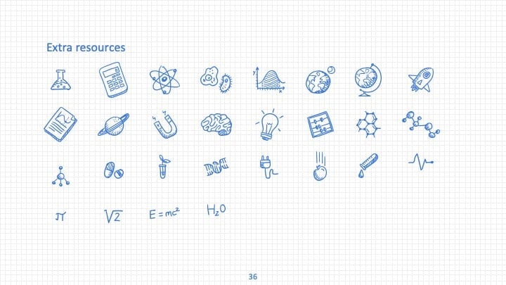 Plantillas de Dibujos Científicos - diapositiva 36