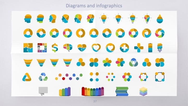 Colorful Paper Slides - slide 37