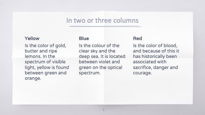 Colorful Paper Slides - slide 9