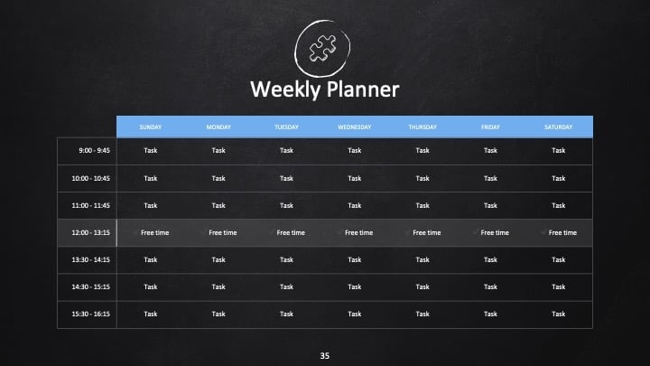 School Blackboard Slides - slide 35