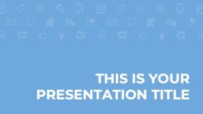 This free corporate presentation template features: