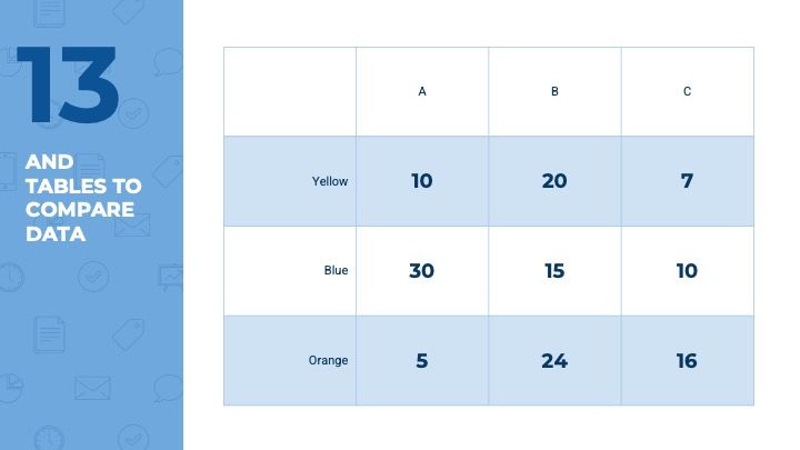 Plantilla de presentación azul corporativa - diapositiva 13