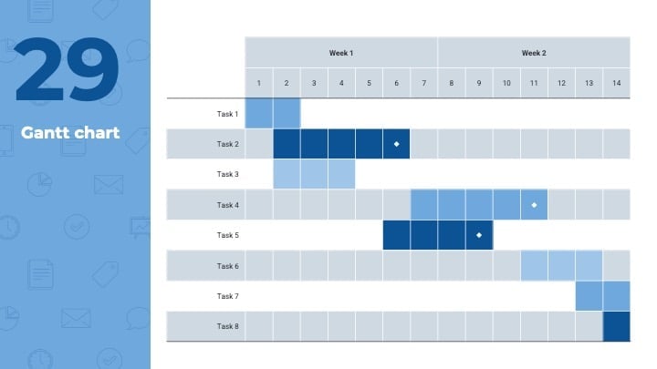 This free corporate presentation template features: - 슬라이드 29