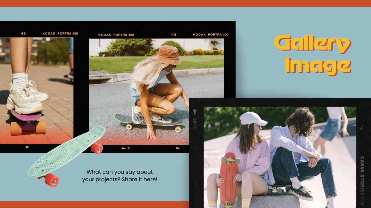 90s Retro Orange School Skate Club Slides - slide 13