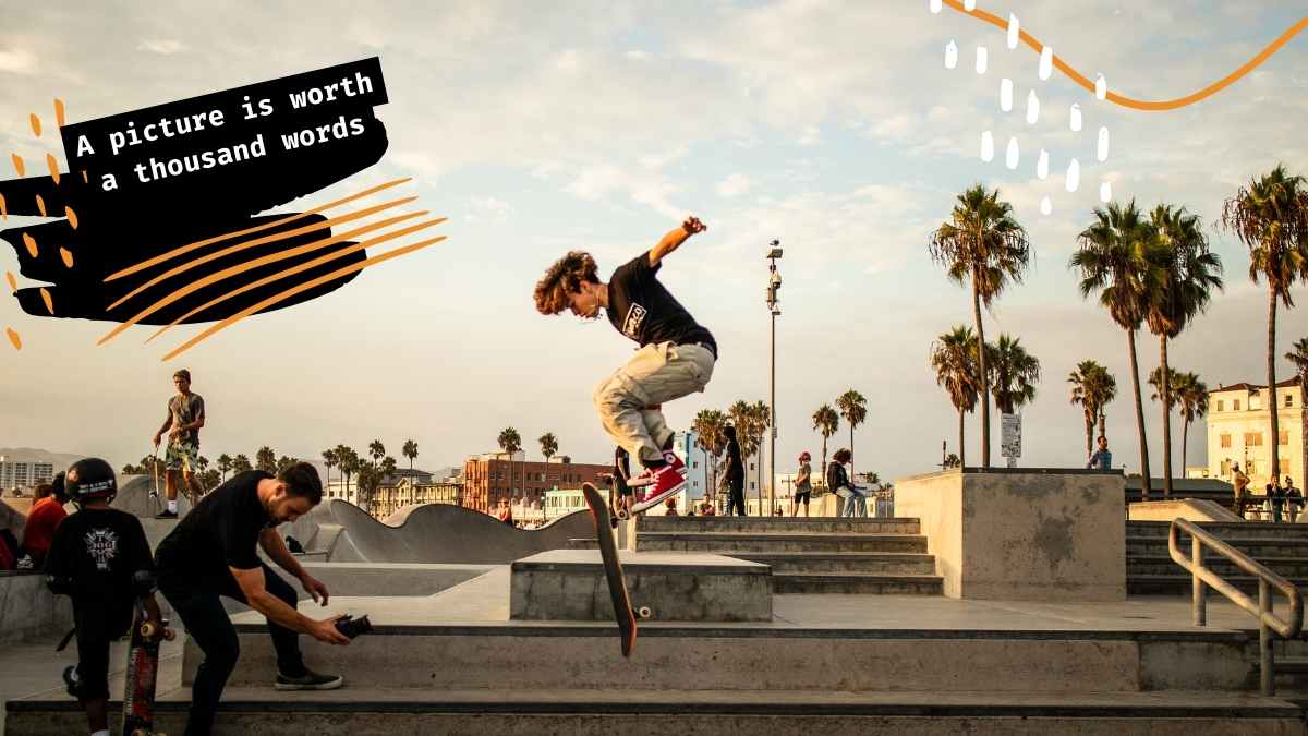 Plantillas Creativas de Deportes de los 90 para Skate Park - diapositiva 9