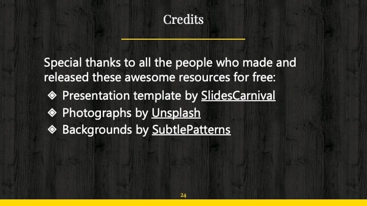 Black Wood Slides - slide 24