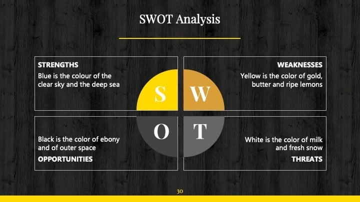 Black Wood Slides - slide 30