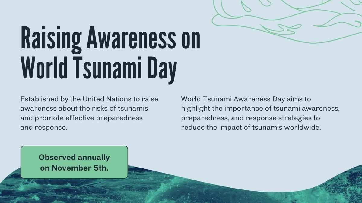 Simple World Tsunami Awareness Day - slide 3