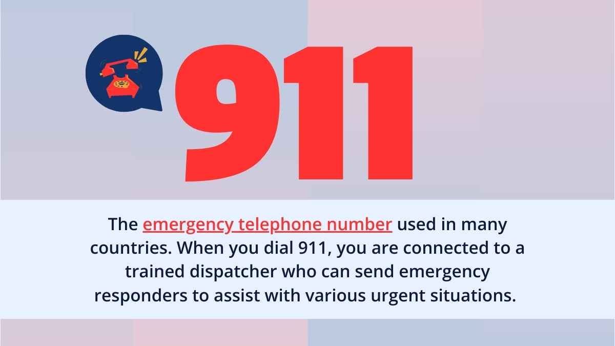 911: Emergency Phone Number - slide 6