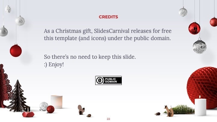 Modern Christmas Slides - slide 22