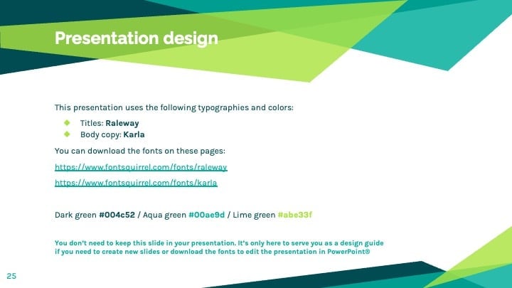 Green Geometric Slides - slide 25