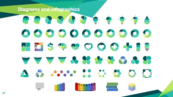 Green Geometric Slides - slide 37