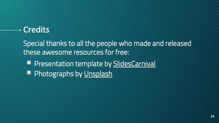 무료 PPT 및 Google 슬라이드 템플릿 — SlidesCarnival - 슬라이드 24