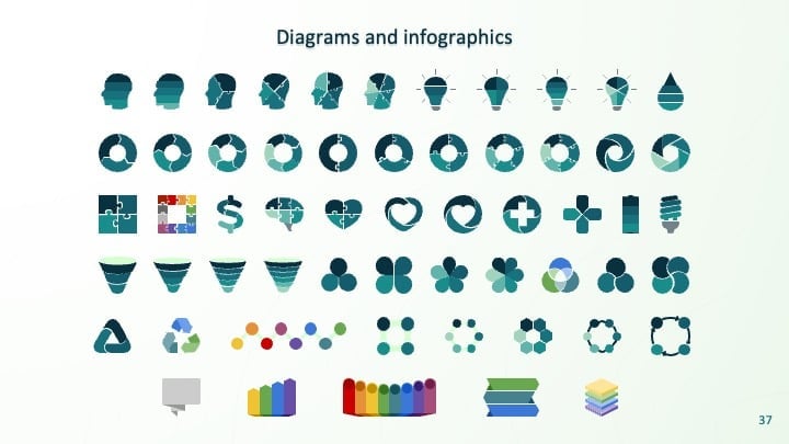 Slide Teknologi dengan Garis Kontur - slide 37