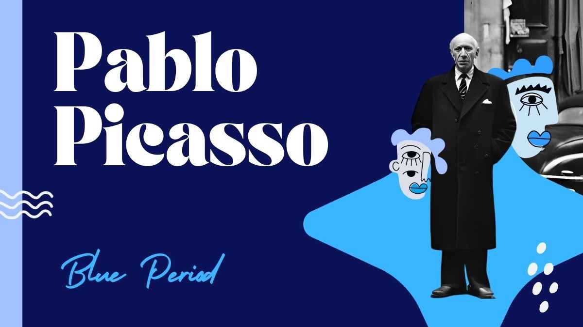 AbstractBiography of Pablo Picasso Blue Period Slides - diapositiva 2