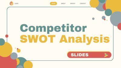 Abstract Competitor Swot Analysis Slides