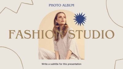 Álbum de Fotos de Estúdio de Moda Abstrata com Estética Minimalista