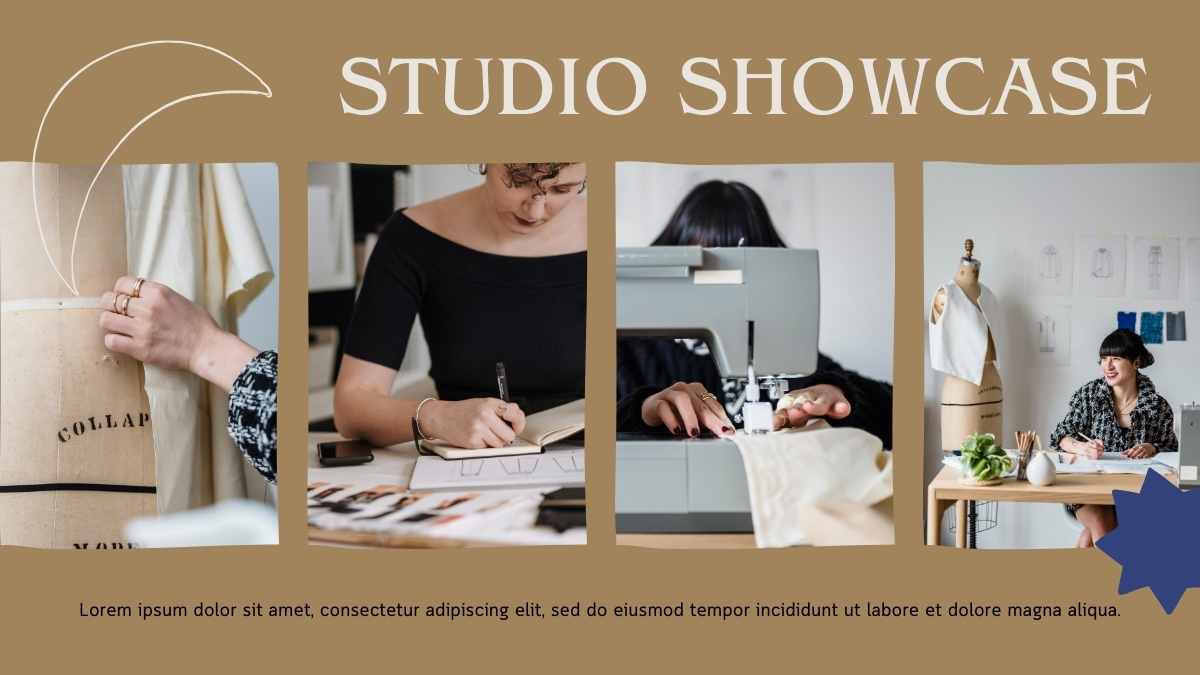 Álbum de Fotos del Estudio de Moda Abstracto con Estética Minimalista - diapositiva 12