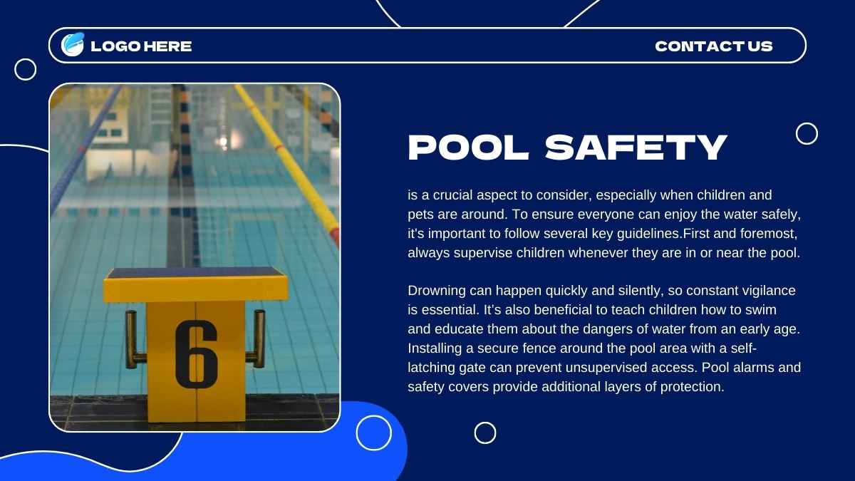 Abstract Illustrated Water Safety Slides - slide 11