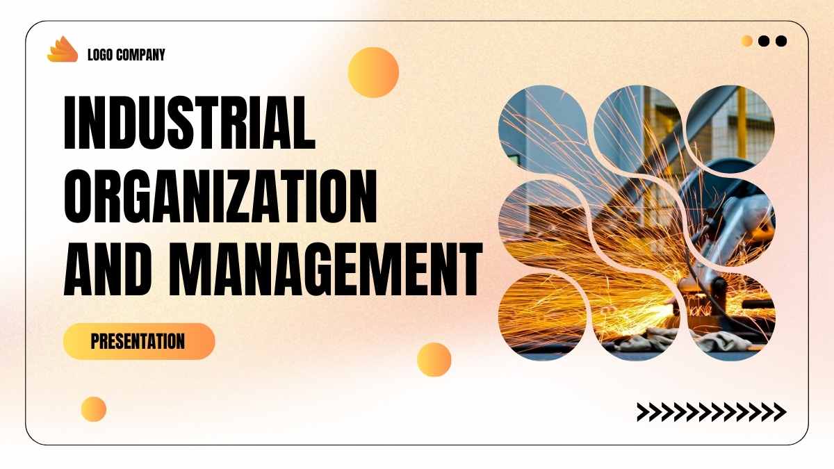 Abstract Industrial Organization And Management Slides - slide 1