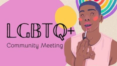 Abstract LGBTQ+ Community Meeting Slides