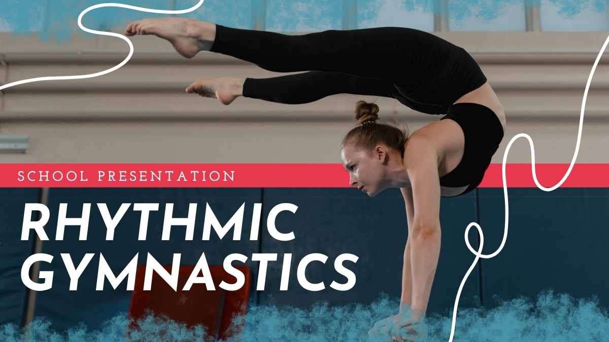 Plantillas Abstractas para Escuela de Gimnasia Rítmica - diapositiva 1