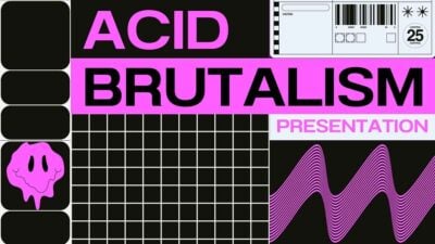 Slides de Marketing Acid Brutalism