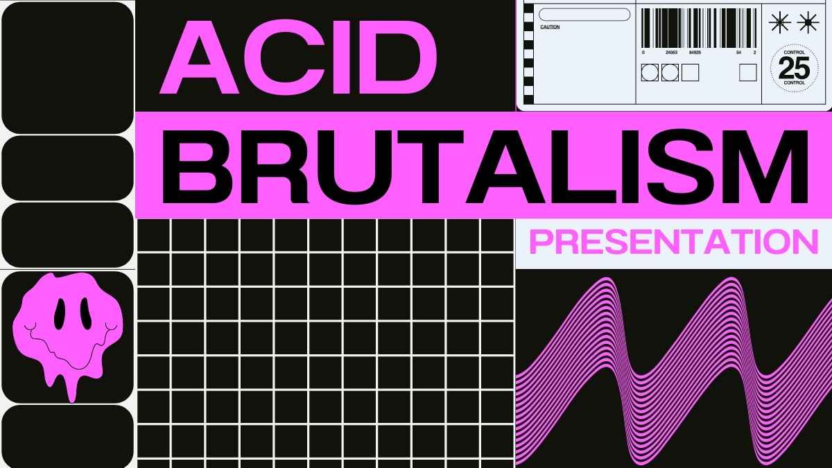 Acid Brutalism Marketing Slides - slide 1