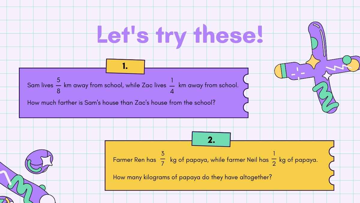 Adding and Subtracting Fractions Lesson for Middle School - slide 11