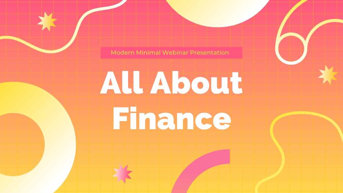 Aesthetic All About Finance Webinar Slides - slide 1