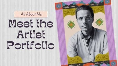 Aesthetic All About Me: Meet the Artist Portfolio Slides