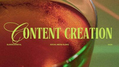 Aesthetic Content Creation Social Media Advertising Slides