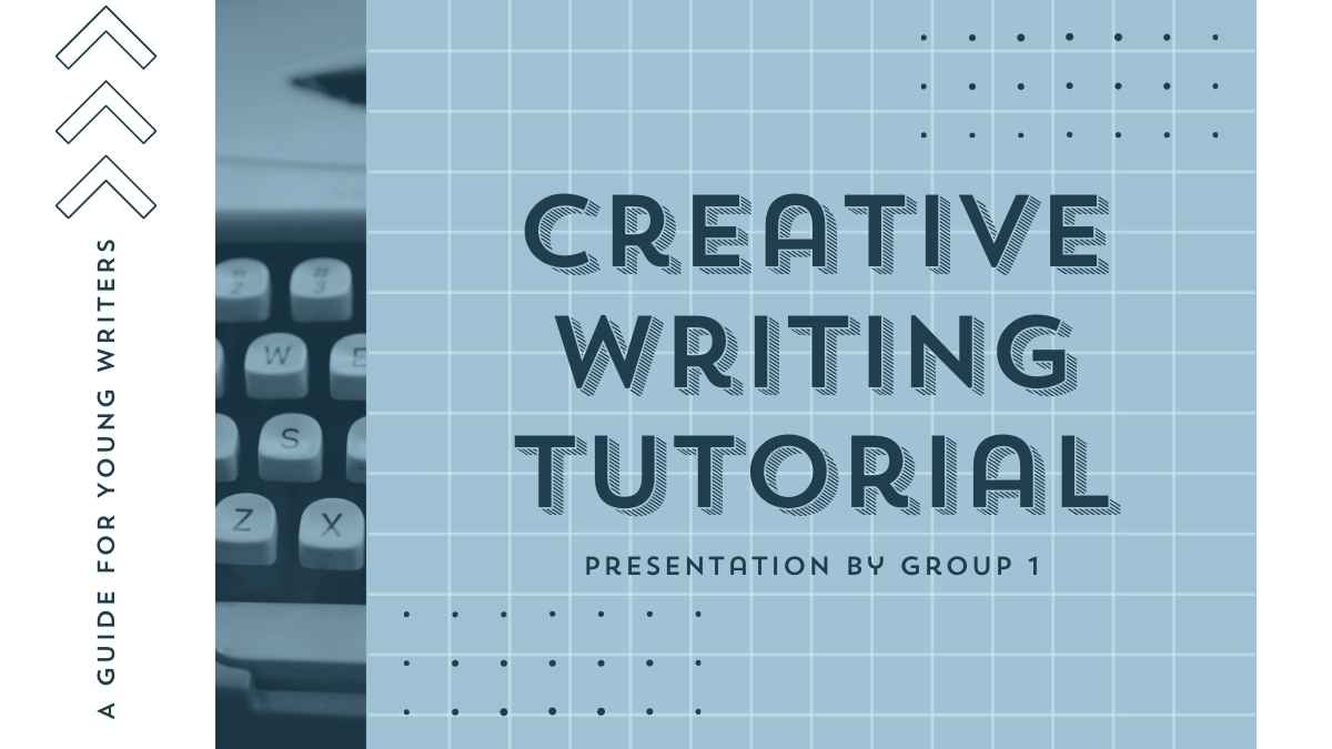 Slide Tutorial Menulis Kreatif dengan Gaya Geometris - slide 1