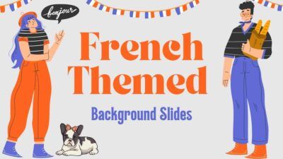 Aesthetic French-Themed Background Slides