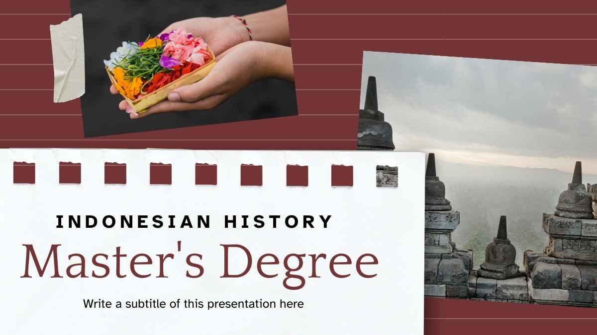 Aesthetic Indonesian History Master's Degree - slide 1