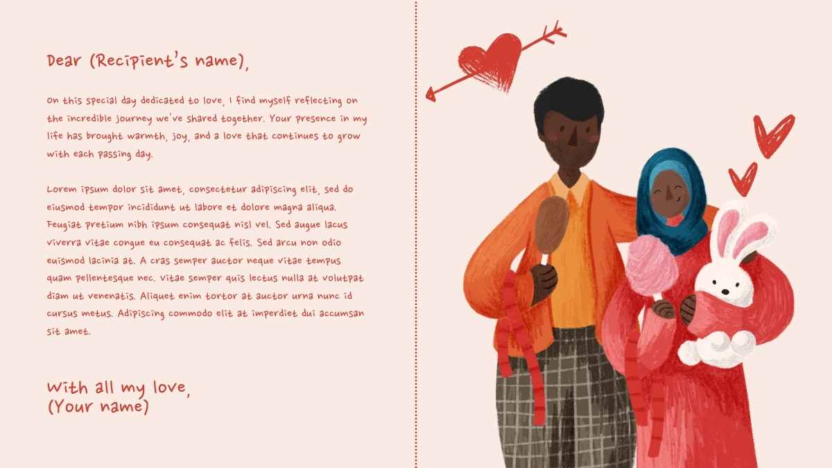 Cartas de Amor Estéticas para Plantillas del Día de San Valentín - diapositiva 9