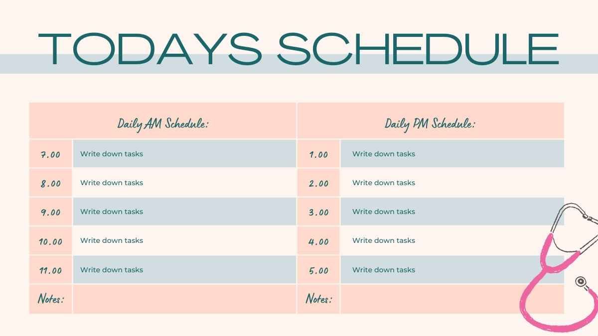 Aesthetic Nursing School Study Schedule Planner - diapositiva 7